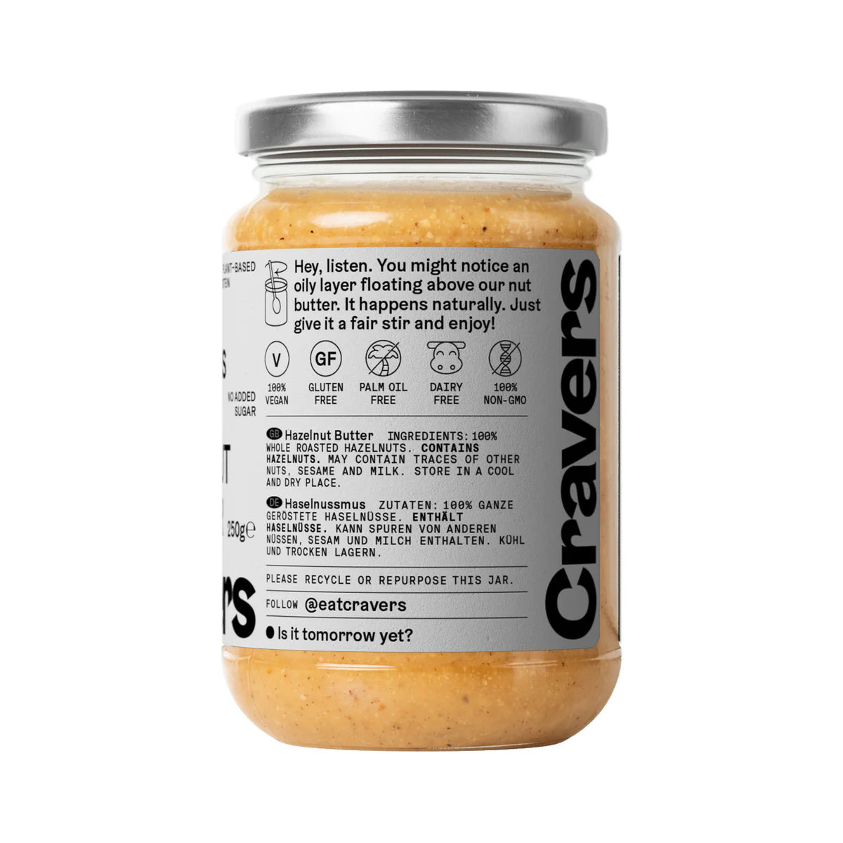100% Hazelnut Butter